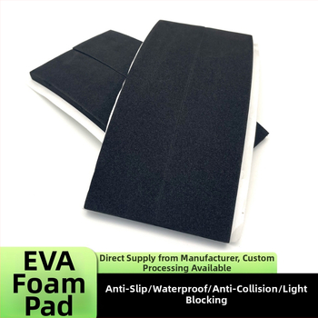 Pad EVA modular cu spate adeziv — negru, antiderapant, rezistent la apă, protecție la impact