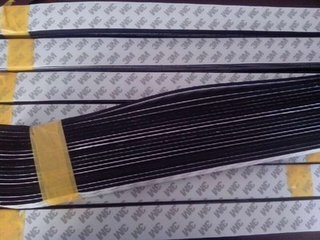 Bandă din burete EVA, o singură față, neagră, lungime 1 m, grosime 1–40 mm