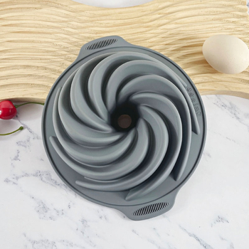 Formă din silicon alimentar pentru tort chiffon, de 7 inci, rezistentă la temperaturi înalte