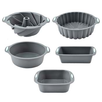 Formă din silicon alimentar pentru tort chiffon, de 7 inci, rezistentă la temperaturi înalte