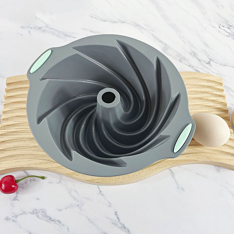 Formă din silicon alimentar pentru tort chiffon, de 7 inci, rezistentă la temperaturi înalte