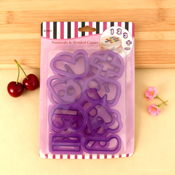 Set de forme pentru biscuiți cu simboluri, matriță din plastic pentru fondant și decorare prăjituri
