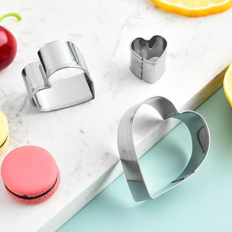 Set de 30 forme din oțel inoxidabil pentru biscuiți, cu ștanțare DIY, pentru bucătărie de acasă