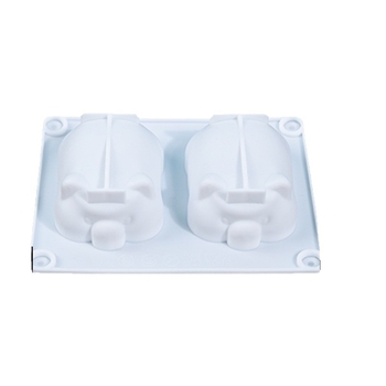 Formă din silicon în două piese, în formă de purcel pentru mousse și prăjituri
