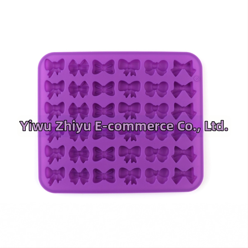 Sada 36 kusov silikónových formičiek s mašličkovým tvarom, 6 rôznych dizajnov, na sladkosti, čokoládu, pečenie a živicu