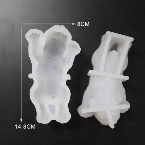 Formă din silicon în formă de Shar-Pei, a doua generație îmbunătățită, pentru mousse de tort, coacere și ciocolată