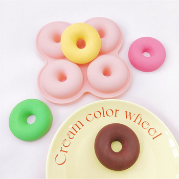 Set de 4 forme din silicon pentru gogoși – decor DIY pentru prăjituri, cu ciocolată, mousse, fondant, jeleu și budincă