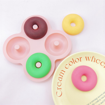 Set de 4 forme din silicon pentru gogoși – decor DIY pentru prăjituri, cu ciocolată, mousse, fondant, jeleu și budincă