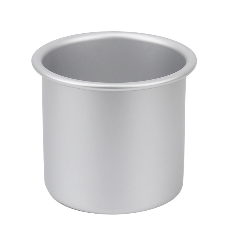 Formă de copt pentru chec chiffon, diametru 3 inch, înălțime 7,6 cm, fund anodizat, pereți drepți, margine plată, formă circulară de copt