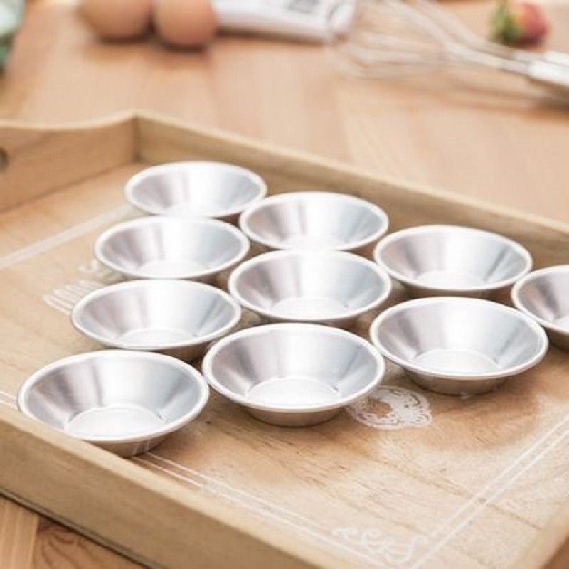 Formă rotundă din aluminiu pentru egg tart, formă de budincă și tart