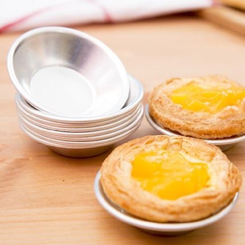 Formă rotundă din aluminiu pentru egg tart, formă de budincă și tart