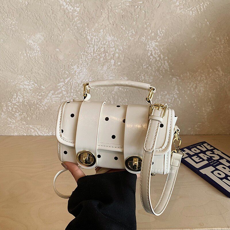 Torba tipa bucket za djevojke, mini torba s točkicama, crossbody za proljeće 2026, sladak dizajn