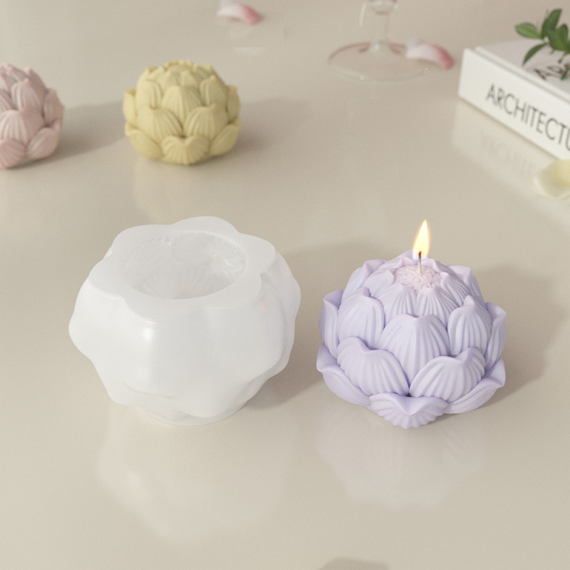 Formă din silicon pentru mousse de lotus – pentru lumânări aromatice DIY, turnare de rășină și săpun handmade
