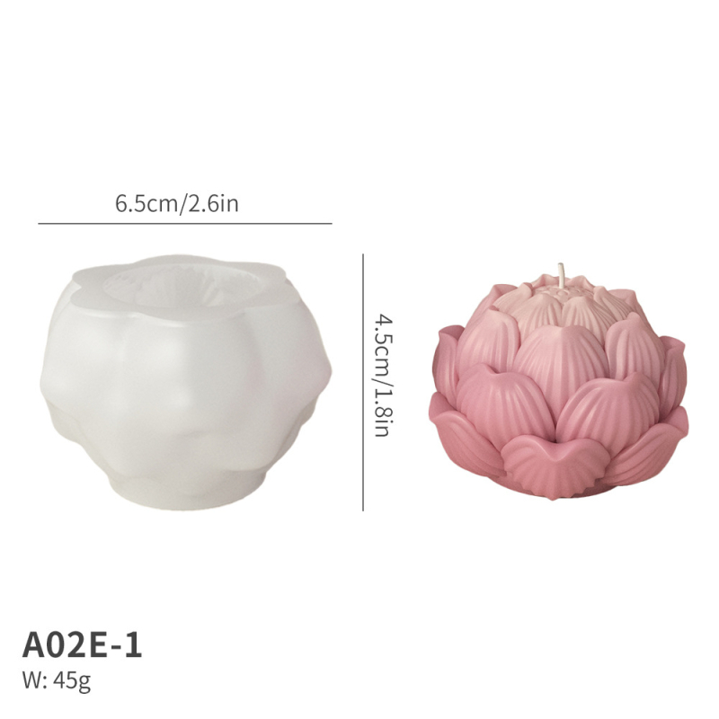 Formă din silicon pentru mousse de lotus – pentru lumânări aromatice DIY, turnare de rășină și săpun handmade