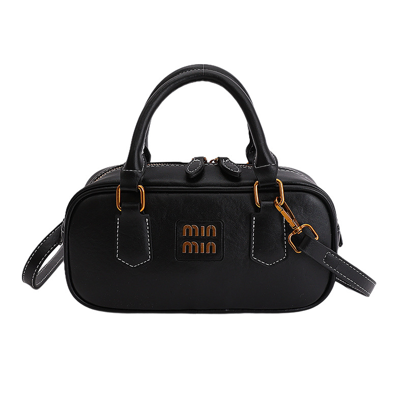 Boston PU anyagból készült kis négyzet alakú crossbody táska nőknek, texturált, utcai stílus