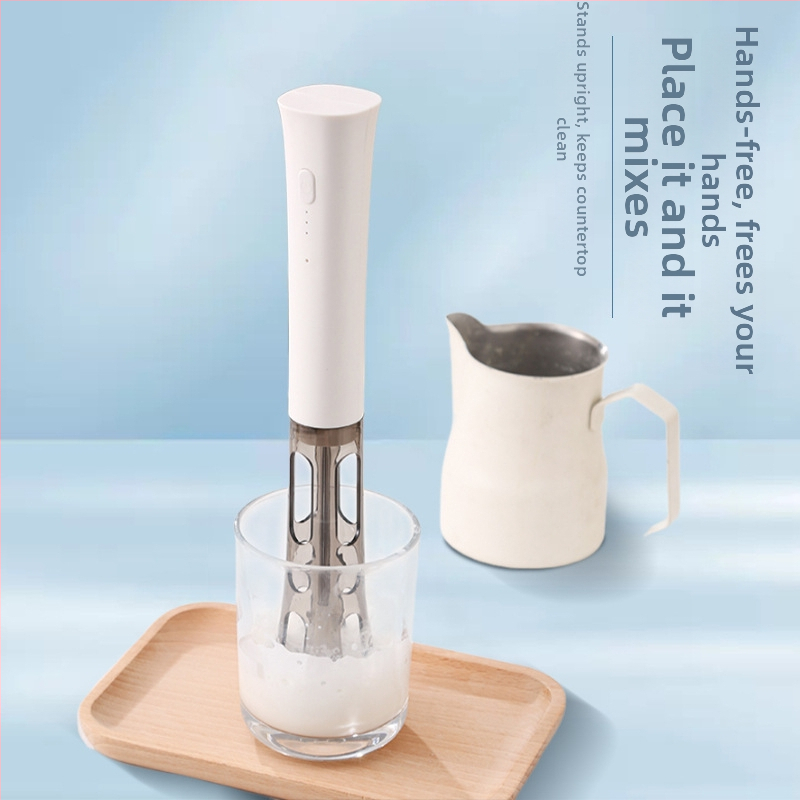 Spumator electric portabil de lapte pentru cafea și amestecător de ouă