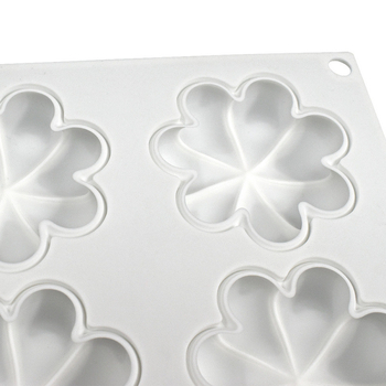 Formă din silicon pentru mousse cu 8 petale, formă de tort din silicon pentru ciocolată DIY