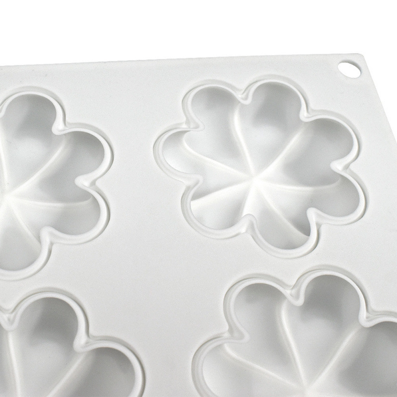 Formă din silicon pentru mousse cu 8 petale, formă de tort din silicon pentru ciocolată DIY