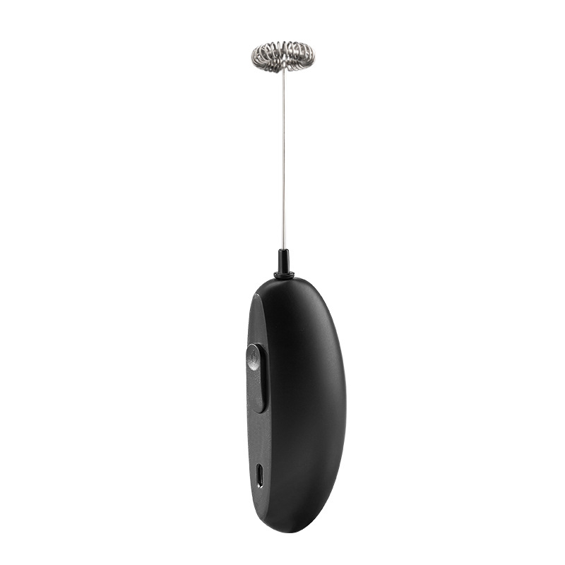 Ouslife Spumător de Lapte Electric Mini Smart pentru Cafea, Baterie Li-Ion Reîncărcabilă, Încărcare Type-C, ABS Negru, Model N36, Posibilitate de imprimare a logo-ului