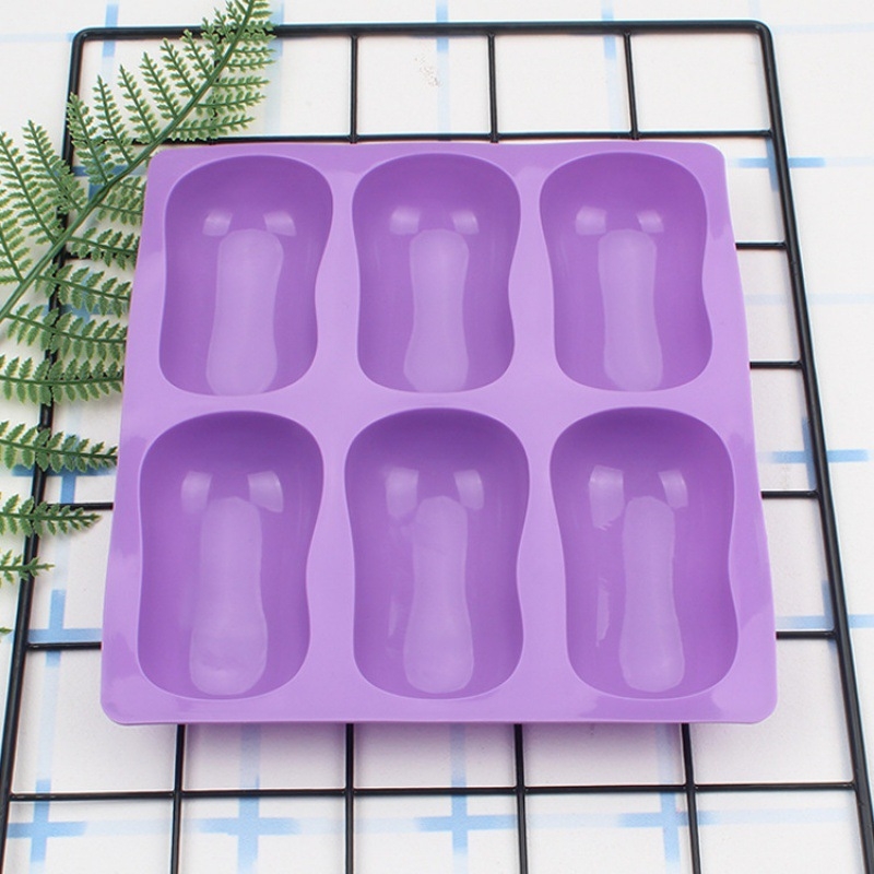 Formă din silicon cu 6 cavități pentru prăjituri și săpunuri, rotundă, pentru DIY acasă