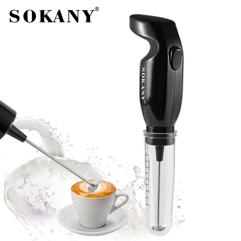 Spumător electric portabil pentru lapte, tel electric pentru ouă și amestecător de cafea - Model 202A