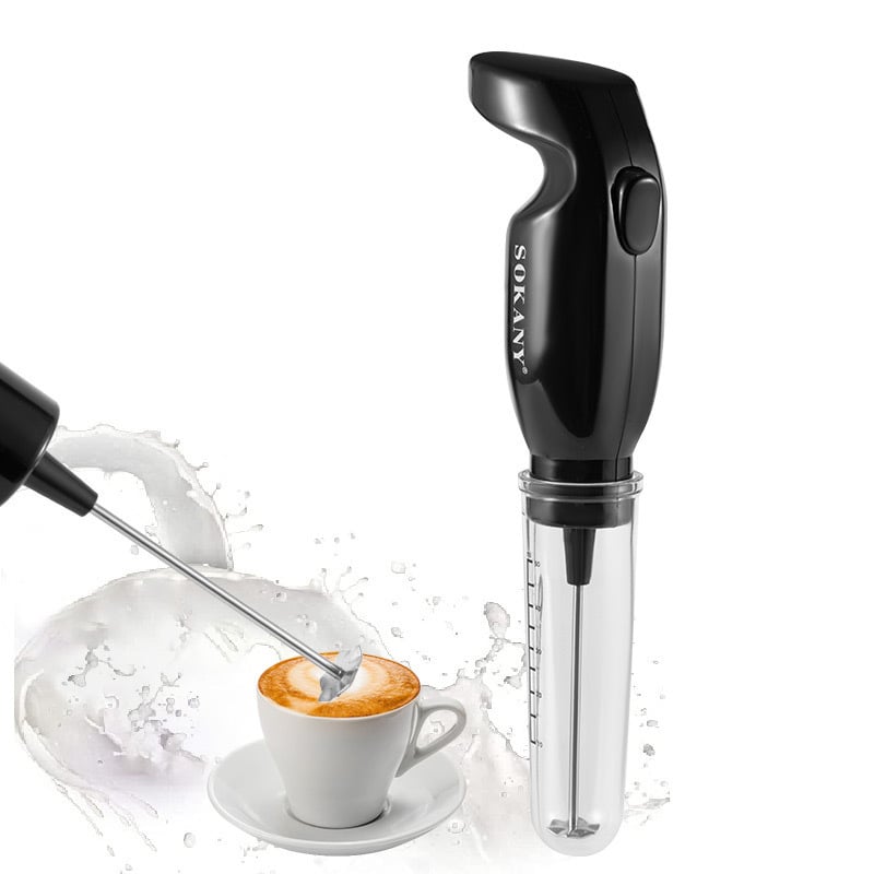 Spumător electric portabil pentru lapte, tel electric pentru ouă și amestecător de cafea - Model 202A
