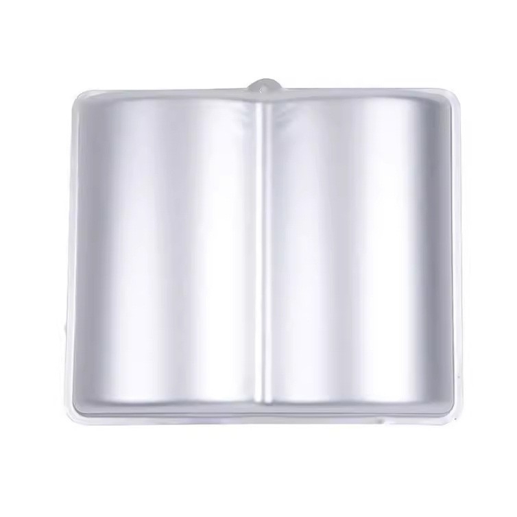 Unelte de coacere din aluminiu anodizat: formă în formă de carte, tavă de copt din aluminiu, matriță pentru prăjit cu design desen animat, mini creativ