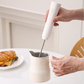 Frother electric de mână pentru cafea, mixer pentru lapte, compact pentru bucătărie