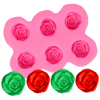 Formă din silicon cu floare de trandafir pentru fondant și ciocolată, decorare de tort DIY