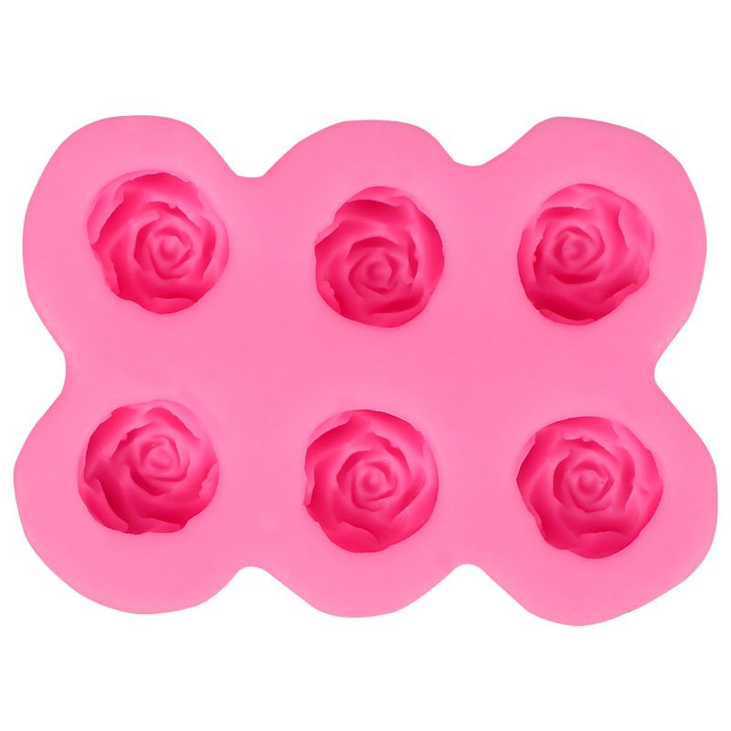 Formă din silicon cu floare de trandafir pentru fondant și ciocolată, decorare de tort DIY