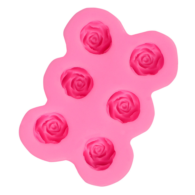 Formă din silicon cu floare de trandafir pentru fondant și ciocolată, decorare de tort DIY