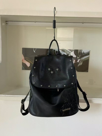 Ruksak od mekane PU kože s nitima, retro motiv sablje, velik kapacitet, unisex