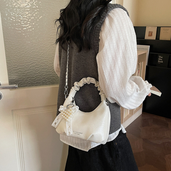 Torba u korejskom stilu s dizajnom oblaka za žene, 2026 novi model, kompaktna crossbody torba s lancem