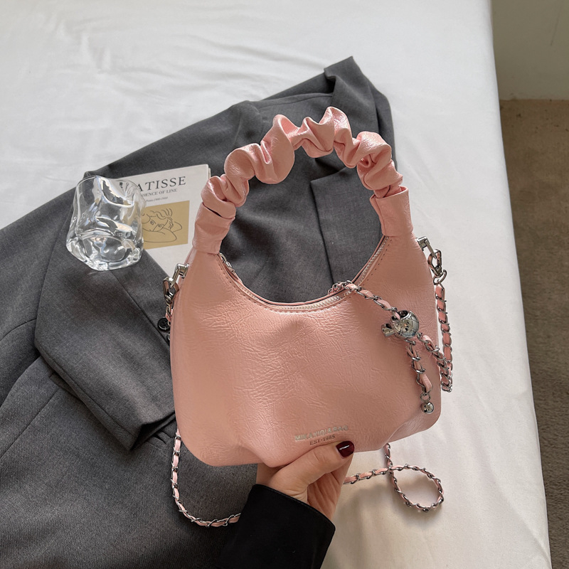 Torba u korejskom stilu s dizajnom oblaka za žene, 2026 novi model, kompaktna crossbody torba s lancem