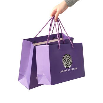 Genți tote din carton alb, personalizabile pentru cadouri și cumpărături, imprimare offset cu ștampilare argintie