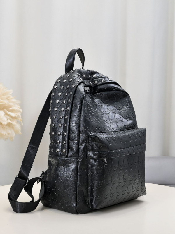 Retro ruksak s nitima, britanski stil PU koža, za školu i fakultet, unisex