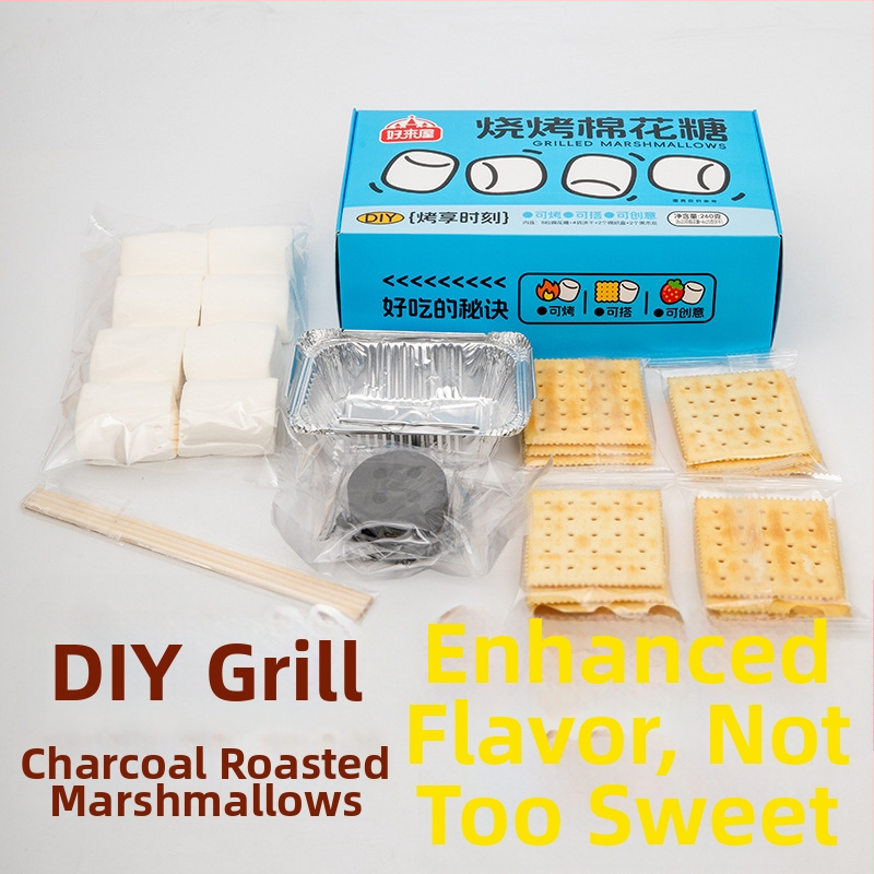 DIY súprava na marshmallow na uhlí s samoohrejúcim varičom pre jarné výlety a vonkajšie grilovanie