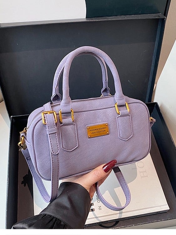 Mini torbica u obliku jastuka u Boston stilu, ženska crossbody torbica, PU koža