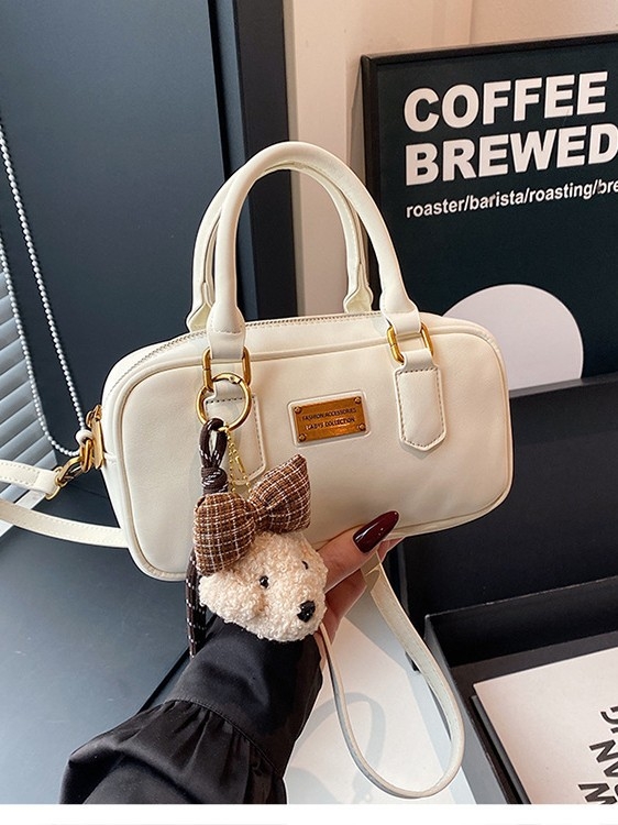 Mini torbica u obliku jastuka u Boston stilu, ženska crossbody torbica, PU koža
