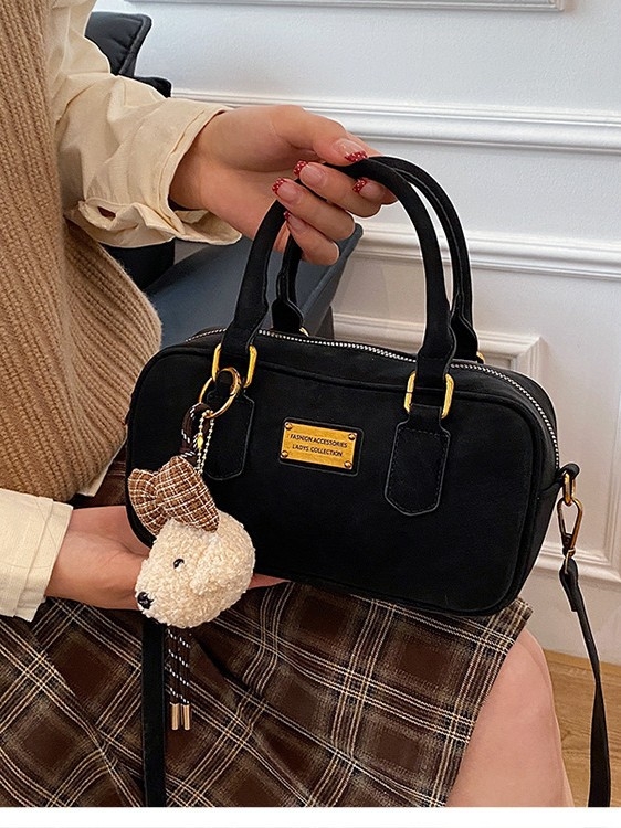 Mini torbica u obliku jastuka u Boston stilu, ženska crossbody torbica, PU koža