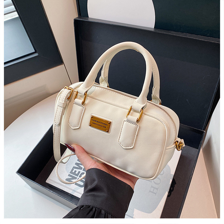 Mini torbica u obliku jastuka u Boston stilu, ženska crossbody torbica, PU koža