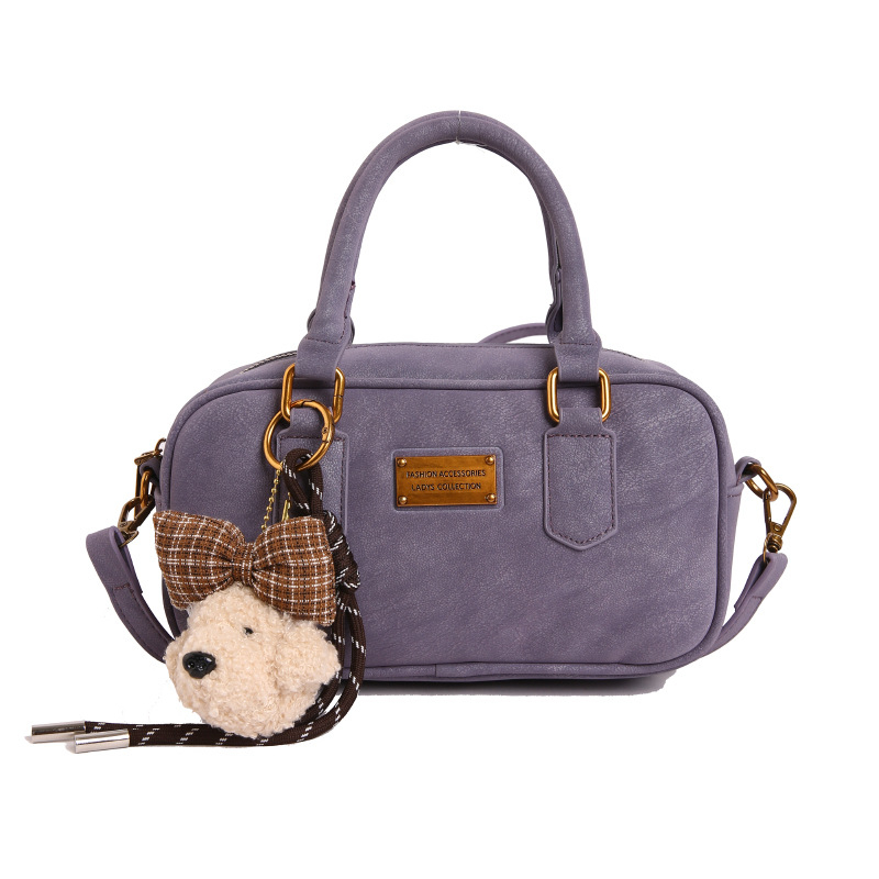 Mini torbica u obliku jastuka u Boston stilu, ženska crossbody torbica, PU koža