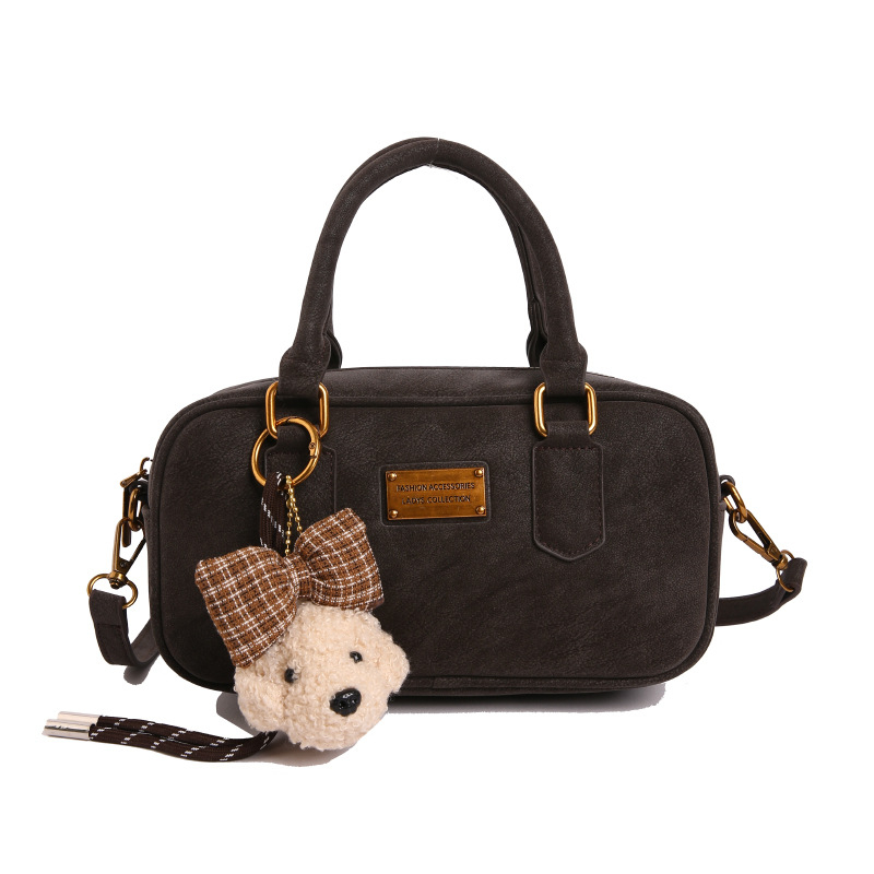 Mini torbica u obliku jastuka u Boston stilu, ženska crossbody torbica, PU koža