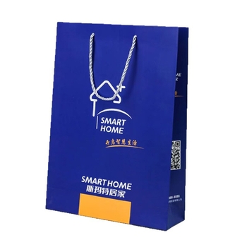 Geantă de mână personalizabilă pentru promovare corporativă și cadouri — Geantă albă din carton cu logo