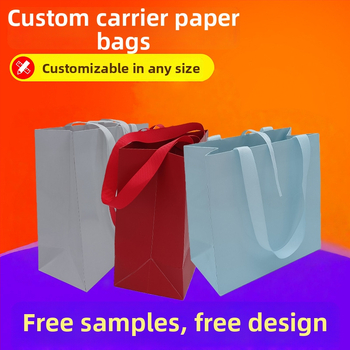 Geantă minimalistă pentru bijuterii din hârtie specială, pungă de cadou cu siglă personalizată