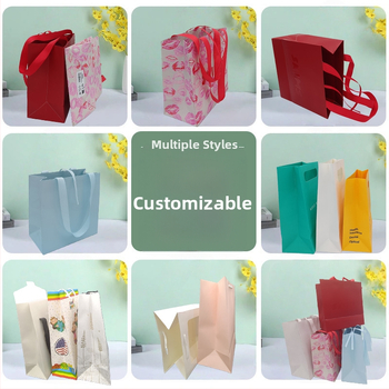 Geantă minimalistă pentru bijuterii din hârtie specială, pungă de cadou cu siglă personalizată