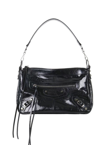 Miss Summer žena crossbody torba od prave kože s olej-vosk završnim slojem, srednje veličine, zatvarač, ukrasni riveti, motocikl stil, džepovi za telefon i dokumente, jesen 2025
