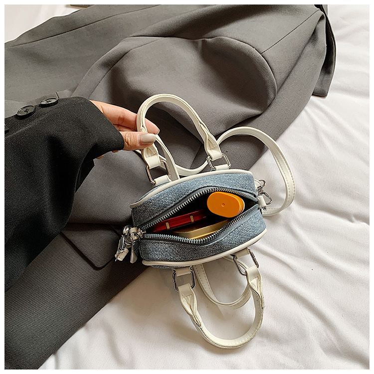 Torba Boston s kontrastnim bojama za rame, svestrana dnevna torba, stilska mini crossbody torba