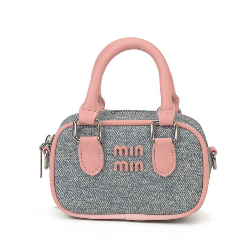Torba Boston s kontrastnim bojama za rame, svestrana dnevna torba, stilska mini crossbody torba