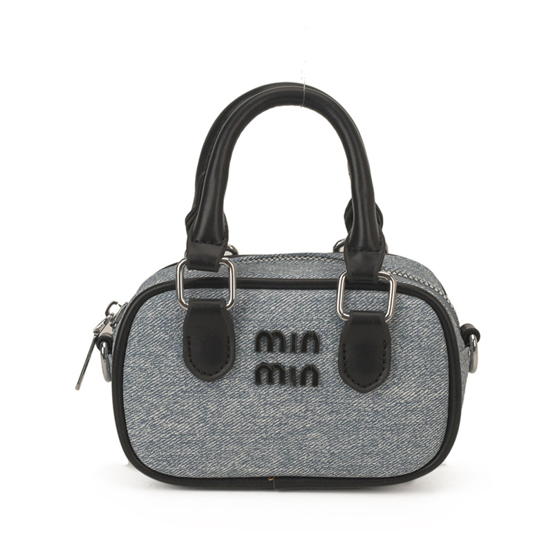 Torba Boston s kontrastnim bojama za rame, svestrana dnevna torba, stilska mini crossbody torba